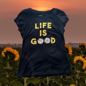 Life is good flower shirt